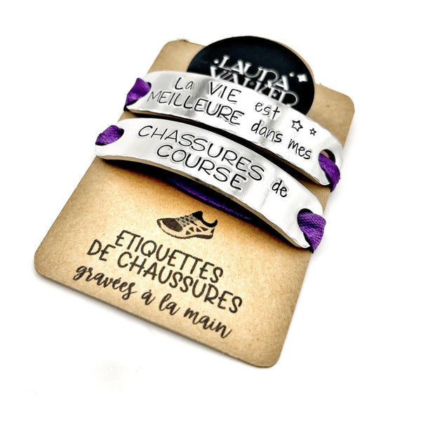 Cadeau Sportif, Cadeau Coureur, Accessoires Running, Course à Pied, Étiquettes Lacets