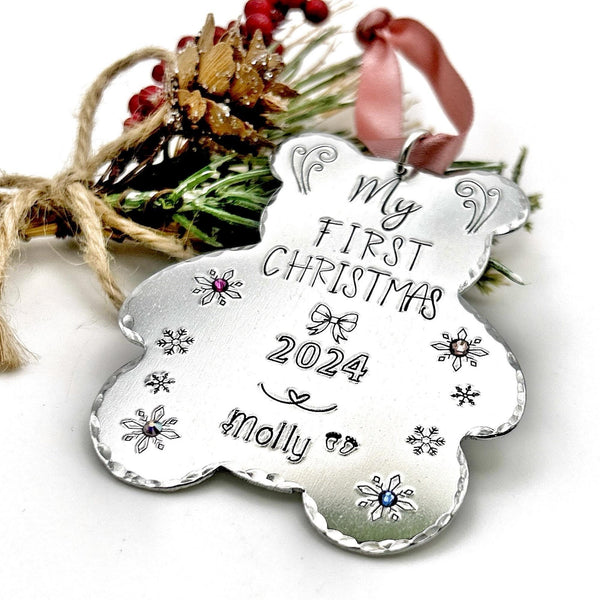Boule de Noël Personnalisée avec Prénom, Mon Premier Noël, Décoration Personnalisé pour le Sapin