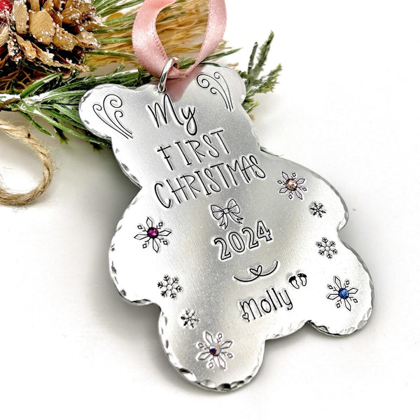 Boule de Noël Personnalisée avec Prénom, Mon Premier Noël, Décoration Personnalisé pour le Sapin