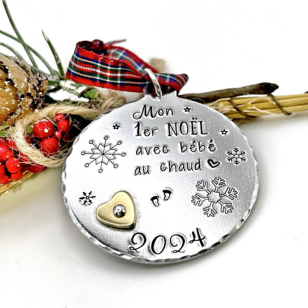 Baby Bump's First Christmas Decoration, First Tree Ornament Baby, Pregnant First Christmas Decoration, Tree Ornament New Baby