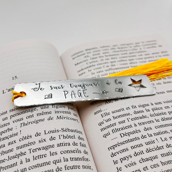 Marque Page Métal, Cadeau Lecture, Signet Personnalisé, Cadeau Noël Fille Lecture