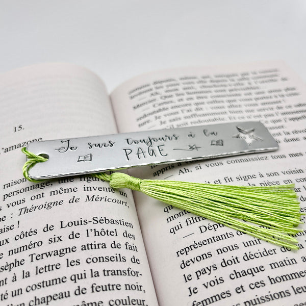 Marque Page Métal, Cadeau Lecture, Signet Personnalisé, Cadeau Noël Fille Lecture