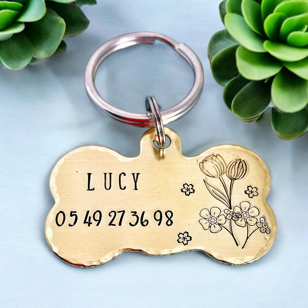 Médaillon d'identité Chien, Médaille Chien Os, Médaille pour Animaux de Compagnie