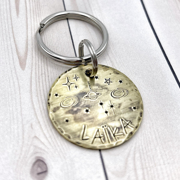 Médaille Personnalisée pour Chien - Médaille Chien Personnalisée - Espace et Planètes