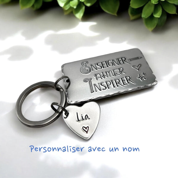 Idée Cadeau Maîtresse Enseignant, Merci Maîtresse Enseignant, Porte Clé Personnalisé