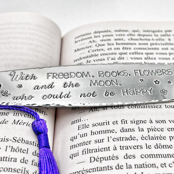 Marque Page Métal, Cadeau Lecture, Signet Professeur, Cadeau Noël Marque Page