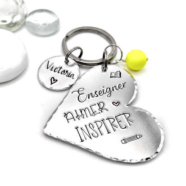 Cadeau Maîtresse, Porte Clé Merci Maitresse, Enseigner Aimer Inspirer