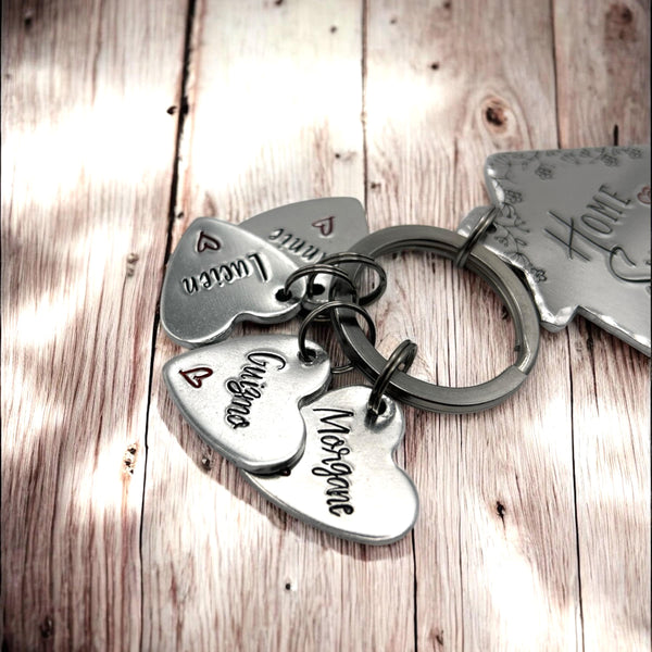Home Sweet Home, Porte Clé Notre Chez Nous, Porte Clef Personnalisé, Idée Cadeau d'emménagement