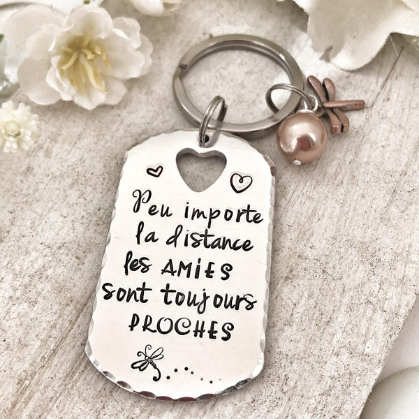 Porte Clé Meilleure Amie, Porte Clé Gravé Message Personnalisé, Cadeau Meilleure Amie, Idée Noël Amie