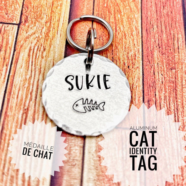 Médaille Personnalisée Chat, Médaillon Personnalisé Chat