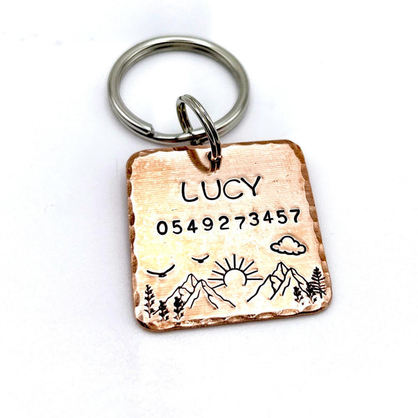 Copper Dog Medal - Custom Copper Pet Tag