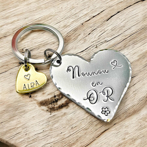 Cadeau de Noël Nounou, Porte Clé Nounou, Idée Cadeau Remerciement Nounou