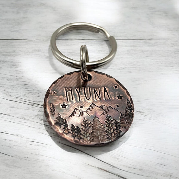 Personalized Copper Pet ID Tag, Pet ID Tags, Rustic Copper Dog Tag, Custom Dog ID Tag