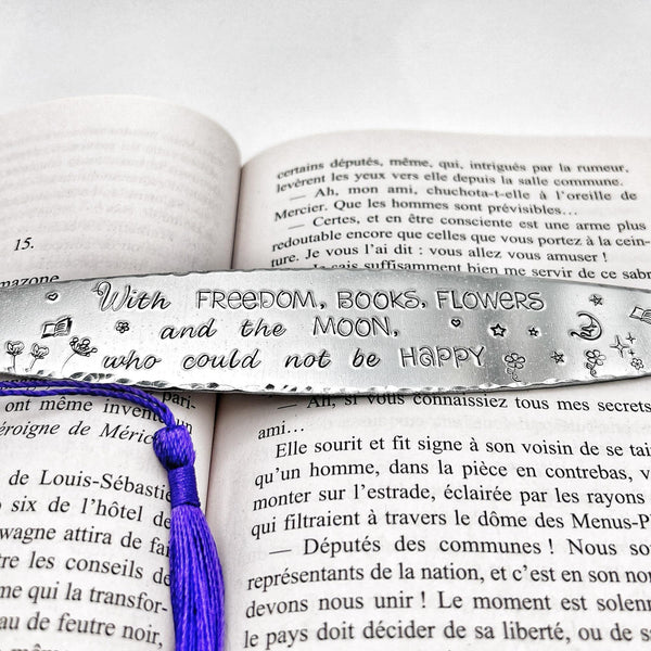 Marque Page Métal, Cadeau Lecture, Signet Professeur, Cadeau Noël Marque Page