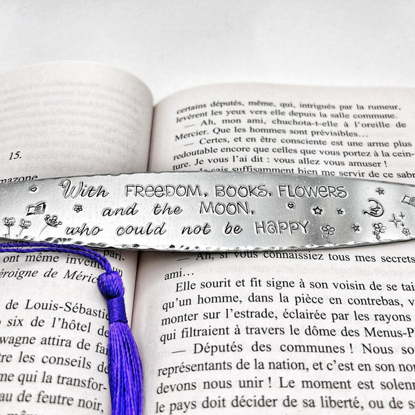 Marque Page Métal, Cadeau Lecture, Signet Professeur, Cadeau Noël Marque Page