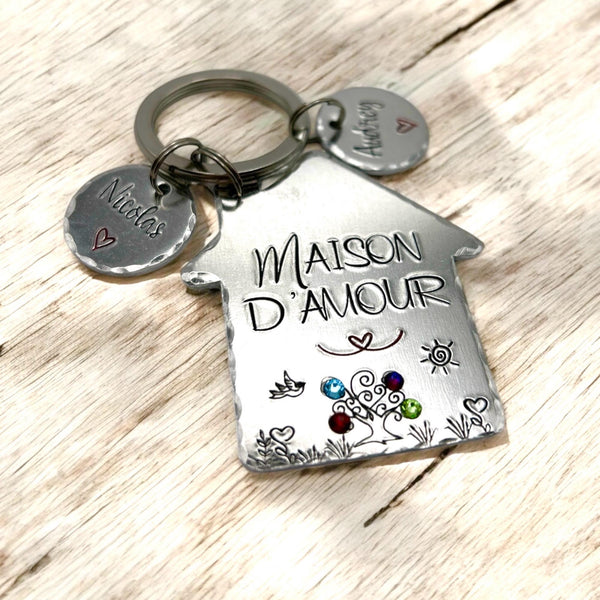 Porté Clé Nouvelle Maison, Cadeau pour une Crémaillère, Cadeau Déménagement