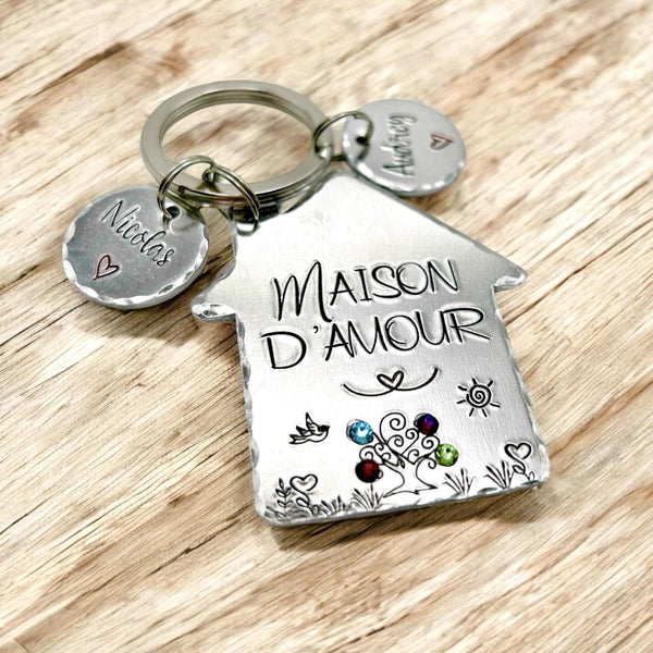 Porté Clé Nouvelle Maison, Cadeau pour une Crémaillère, Cadeau Déménagement