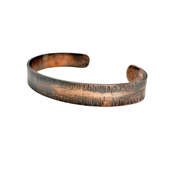 Bracelet Homme en Cuivre, Bracelet Saint Valentin, Message Personnalisé, Cadeau Mari