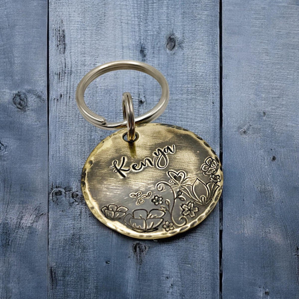 Médaillons d'identification - Médaillon Personnalisé - Médaille Laiton Vielli Chien