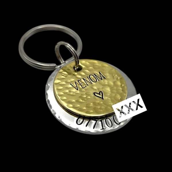 Médaille Chien Couleur Or, Médaille d'Identification pour Chien, Double Médaille