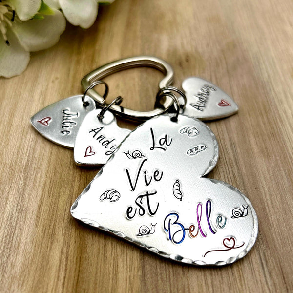 La Vie est Belle, Porte Clé Meilleure Amie, Porte Clef Amie, Cadeau Meilleure Amie, Cadeau de Noël Amie
