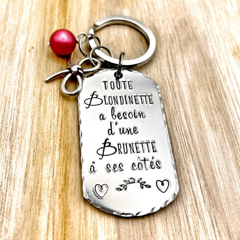 Cadeau Amie, Porte Clef Amitié, Idée Noël Amie, Cadeau Copine