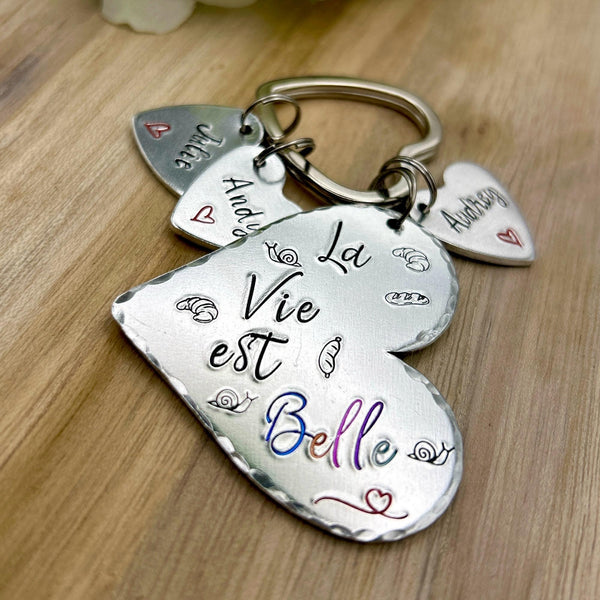 La Vie est Belle, Porte Clé Meilleure Amie, Porte Clef Amie, Cadeau Meilleure Amie, Cadeau de Noël Amie