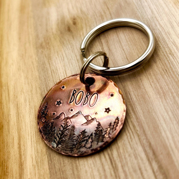 Personalized Copper Pet ID Tag, Pet ID Tags, Rustic Copper Dog Tag, Custom Dog ID Tag
