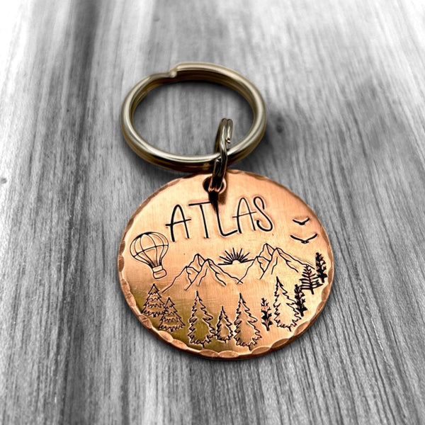 Médaille en Cuivre pour Chien, Médaillon d'identité Chien, Médaille faite en France