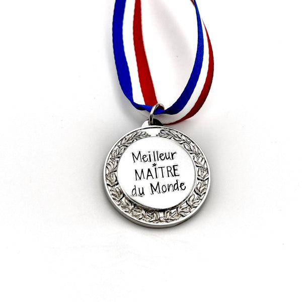Cadeau Maître, Idée Cadeau Maître, Merci Maître, Médaille Gravé