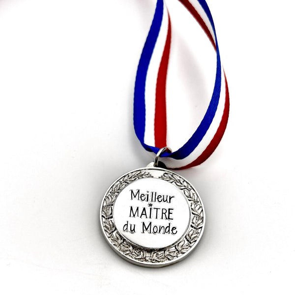 Cadeau Maître, Idée Cadeau Maître, Merci Maître, Médaille Gravé