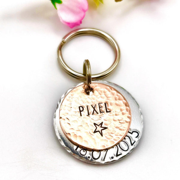 Personalized Copper Pet ID Tag, Pet ID Tags, Dog Tag Collar, Aluminium Dog Tag, Identity Tag Dog