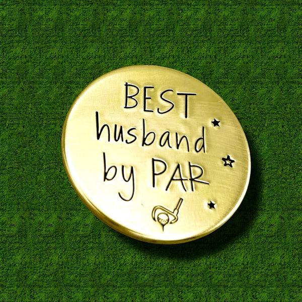 Marqueur de balle de golf en laiton – Cadeau anniversaire de mariage