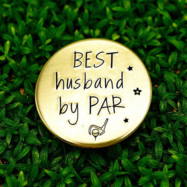 Marqueur de balle de golf en laiton – Cadeau anniversaire de mariage