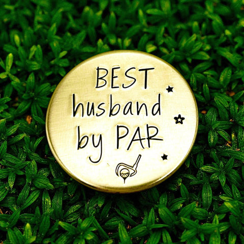 Marqueur de balle de golf en laiton – Cadeau anniversaire de mariage