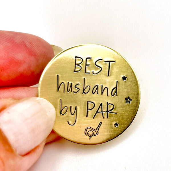 Marqueur de balle de golf en laiton – Cadeau anniversaire de mariage