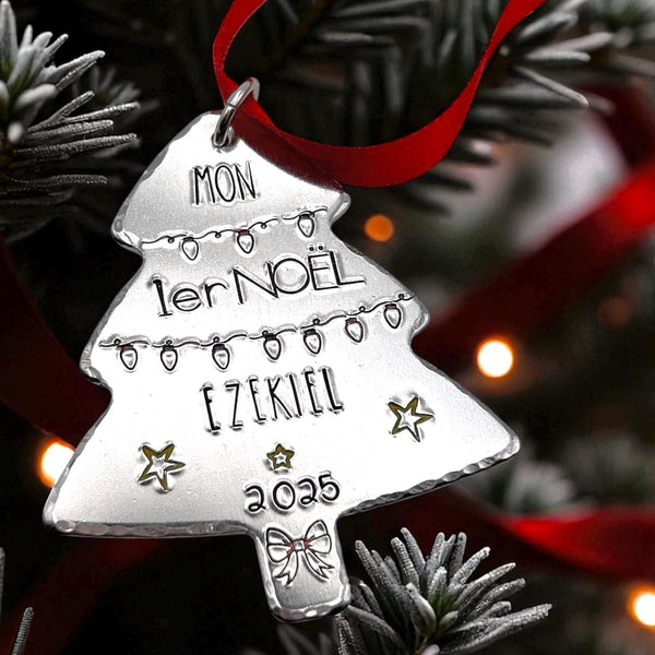 Boule de Noël Personnalisée , Décoration Sapin de Noël,Mon Premier Noël