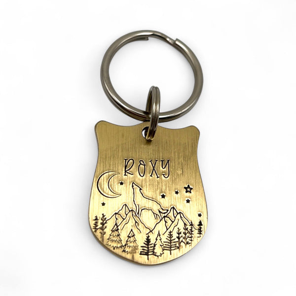 Brass Pet ID Tag - Custom Dog Tags - Strong Brass Dog Medal