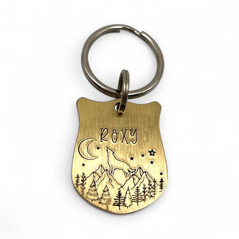 Brass Pet ID Tag - Custom Dog Tags - Strong Brass Dog Medal