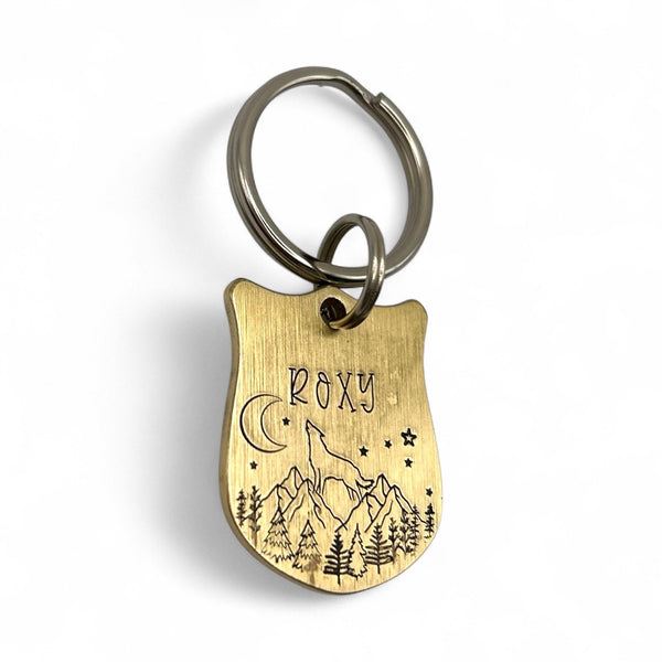 Brass Pet ID Tag - Custom Dog Tags - Strong Brass Dog Medal