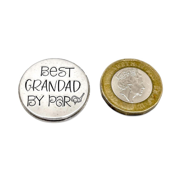 Marqueur de balle de golf personnalisé en aluminium – 25 mm – Jeton Golf – Message sur mesure