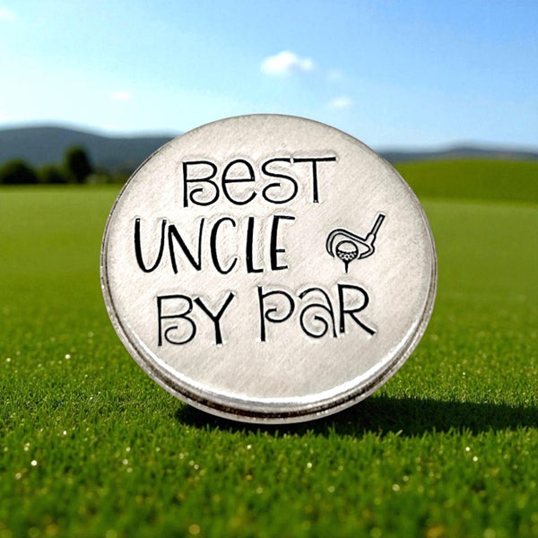 Marqueur de balle de golf personnalisé en aluminium – 25 mm – Jeton Golf – Message sur mesure