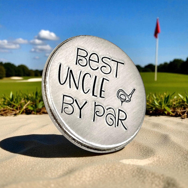 Marqueur de balle de golf personnalisé en aluminium – 25 mm – Jeton Golf – Message sur mesure