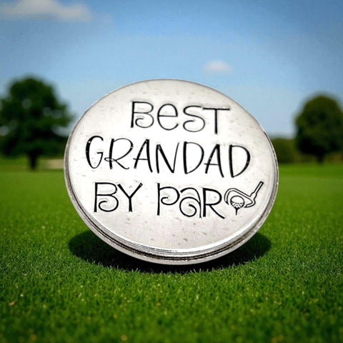 Marqueur de balle de golf personnalisé en aluminium – 25 mm – Jeton Golf – Message sur mesure