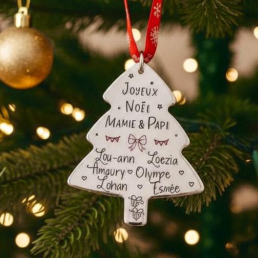 Cadeau Noël Grand-Parents, Boule de Noël Personnalisée , Arbre Noël, Cadeau Personnalisé