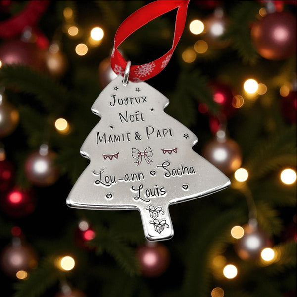 Cadeau Noël Grand-Parents, Boule de Noël Personnalisée , Arbre Noël, Cadeau Personnalisé
