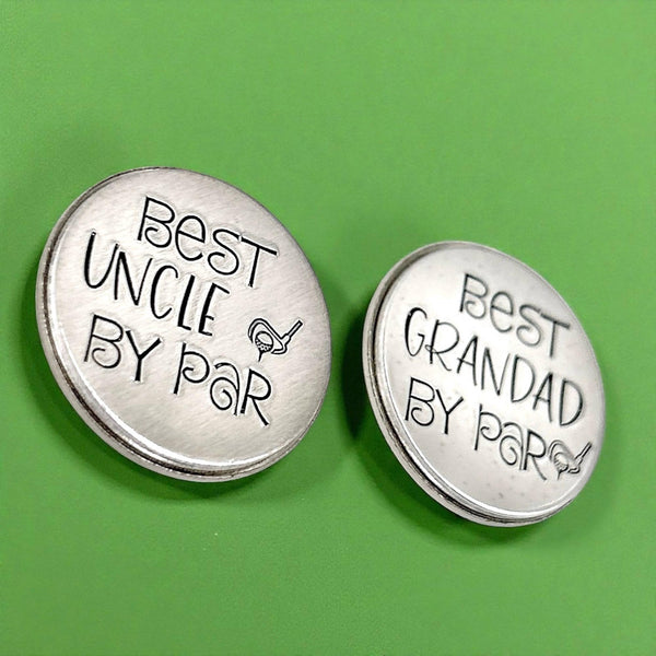 Marqueur de balle de golf personnalisé en aluminium – 25 mm – Jeton Golf – Message sur mesure