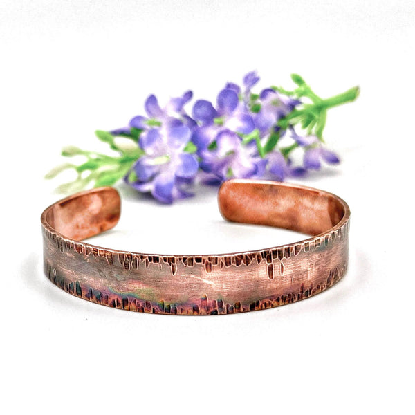 Bracelet Homme en Cuivre, Bracelet Saint Valentin, Message Personnalisé, Cadeau Mari