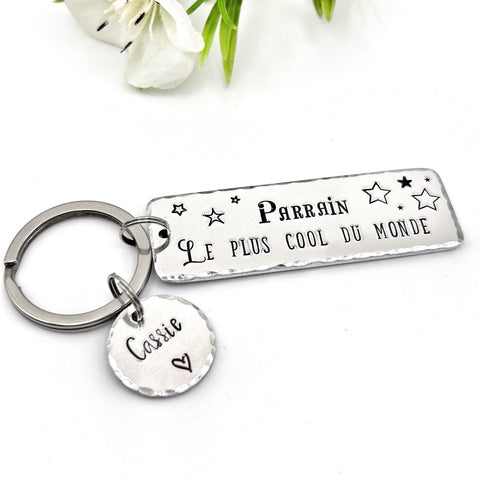 Porte Clé Parrain, Cadeau Parrain, Demande Parrain, Meilleur Parrain