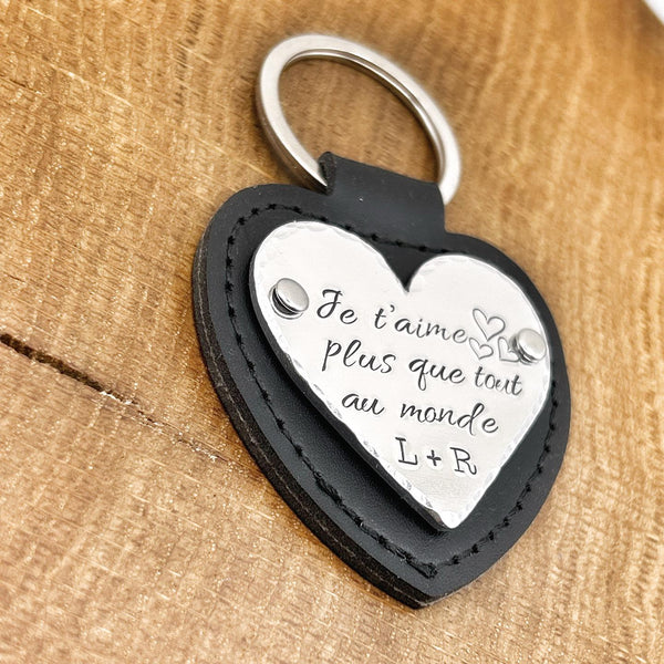 Porte-clés personnalisé | Idée cadeau Saint-Valentin | Cadeau Anniversaire de Mariage
